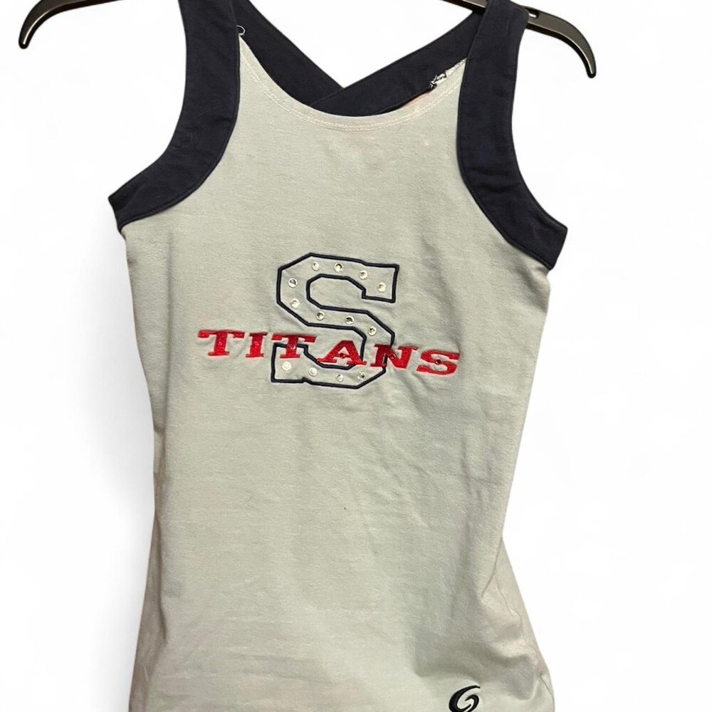 Light blue & navy GUM tank top Titans Team